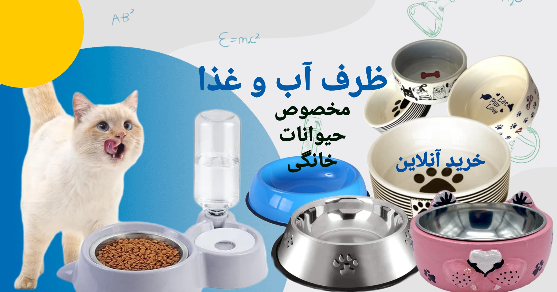 انواع ظرف آب و غذا مخصوص حیوانات خانگی