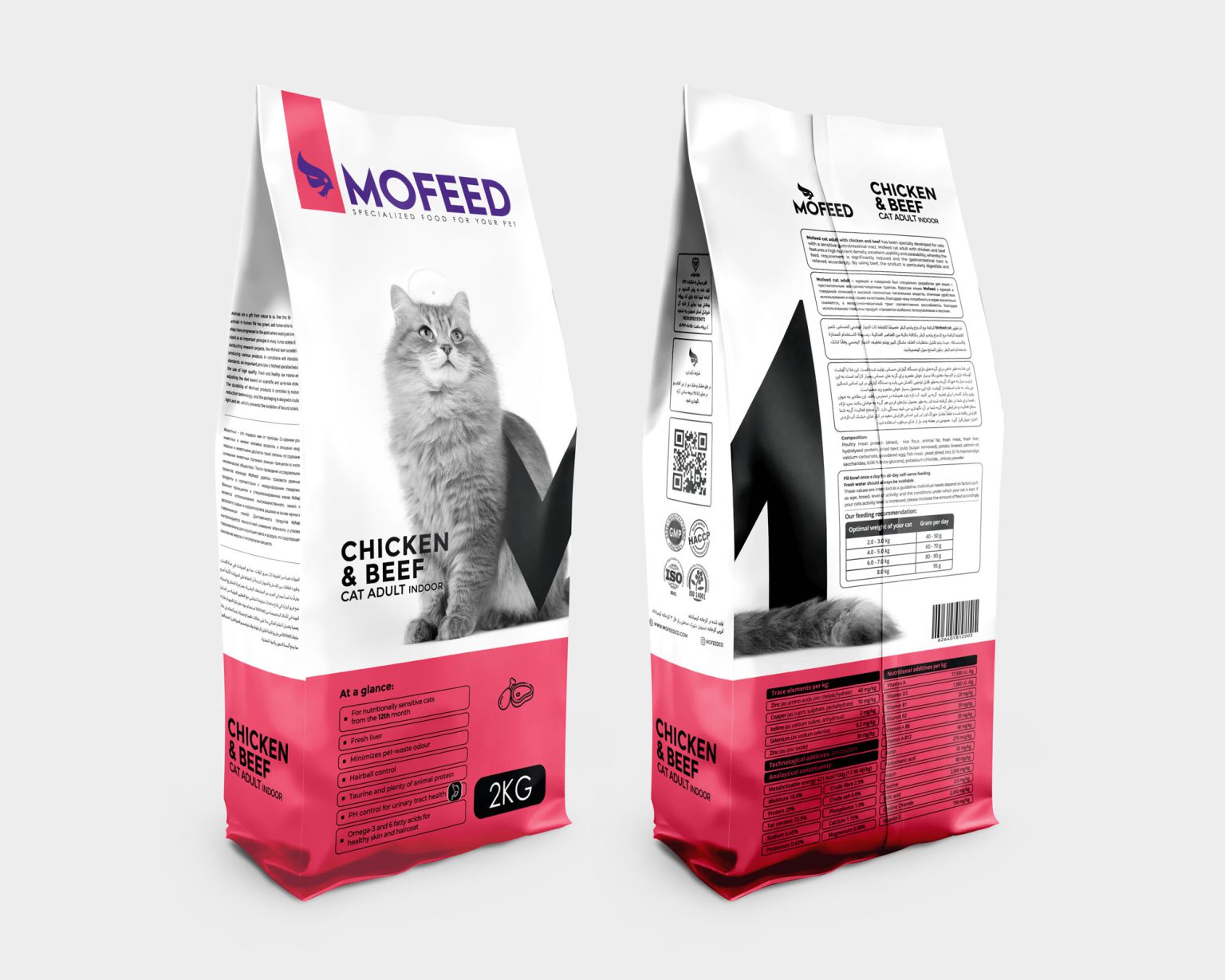 غذای خشک گربه بالغ با طعم گوشت و مرغ مفید